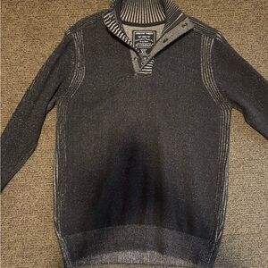 Men's Charcoal Half-Zip Sweater